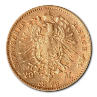 Deutsches Reich - 20 Mark Johann Sachsen - 7,16g Gold