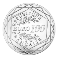 Frankreich - 100 EUR Gallischer Hahn 2015 - Silbermnze