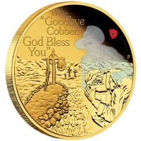 Australien - 25 AUD The ANZAC Spirit Goodbye Cobber - 1/4 Oz Gold