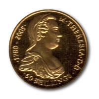Somalia - 50 Shillings Maria Theresia 2005 - 1/25 Oz Gold