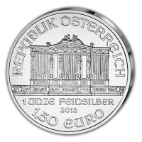 sterreich 1,5 EUR Wiener Philharmoniker 2013 1 Oz Silber
